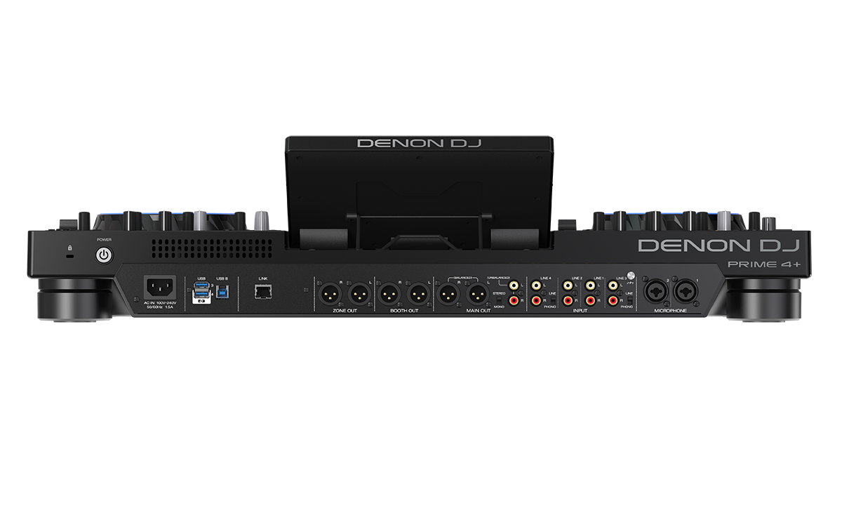 Denon DJ Prime 4+ connectique arrière XLR